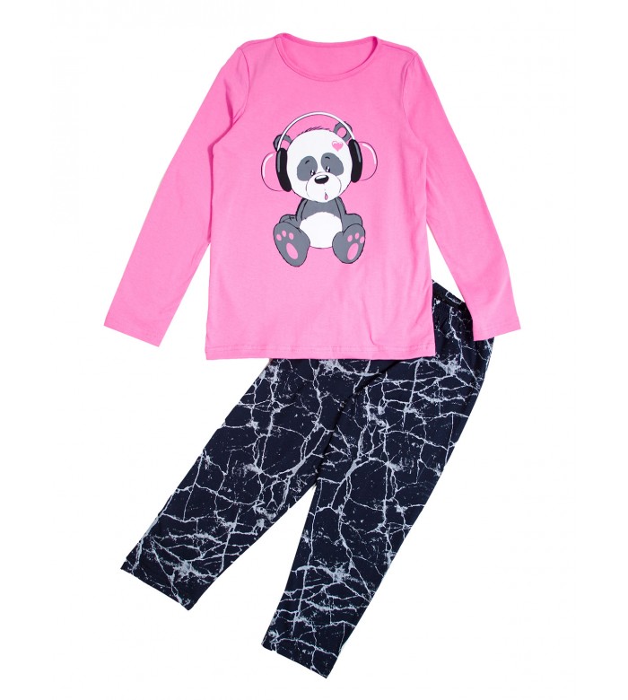 ПЖ-1809/Пижама подростковая розовая панда