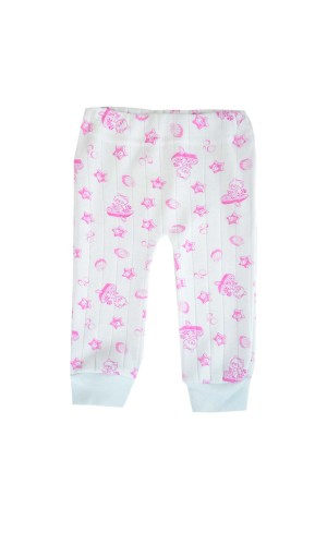 Ползунки ясельные короткие штанишки для новорожденного ПЗ-1706 на девочку белый