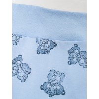 Ползунки ясельные короткие с широкой резинкой для новорожденного ПЗ-1715 голубой