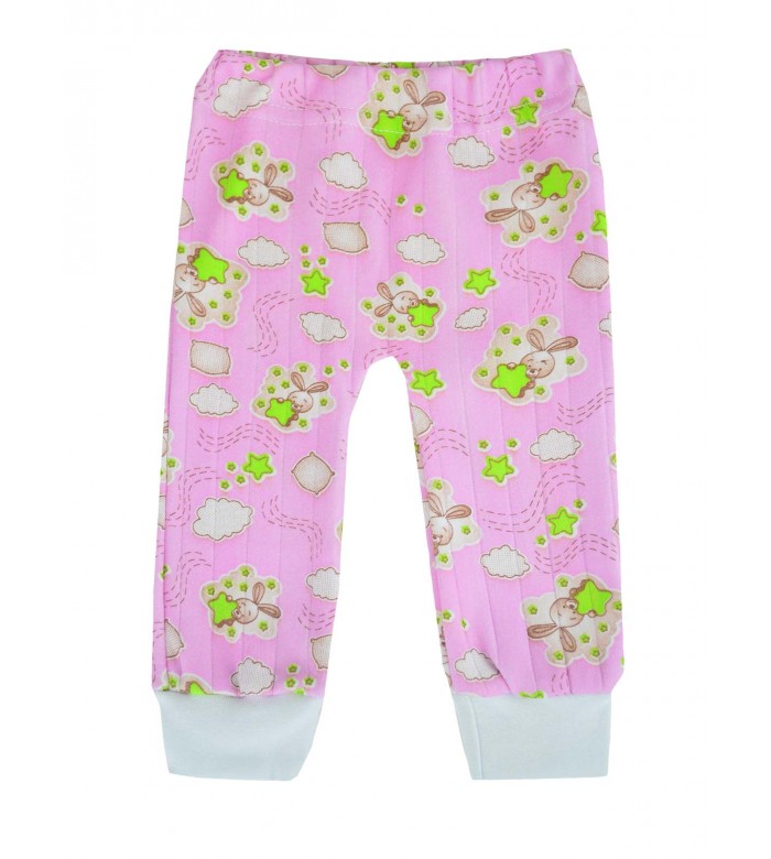 Ползунки ясельные короткие штанишки для новорожденного ПЗ-1706 розовые