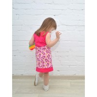 ПЛ-712/Платье детское розовый зайка