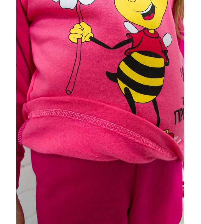 ПЖ-1805/Пижама детская розовая пчелка