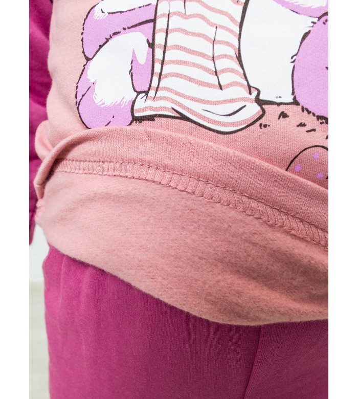 ПЖ-1805/Пижама детская лиловый мишка
