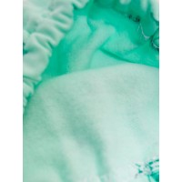 Ползунки ясельные короткие для новорожденных тёплые ПЗ-1711 зеленые