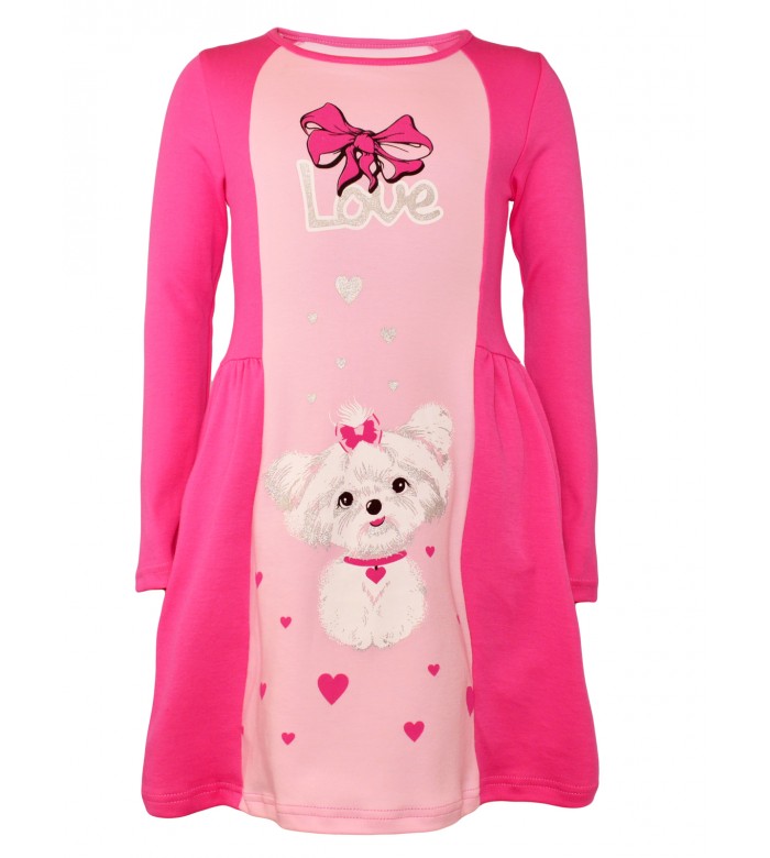 ПЛ-734/Платье детское розовый МИКС