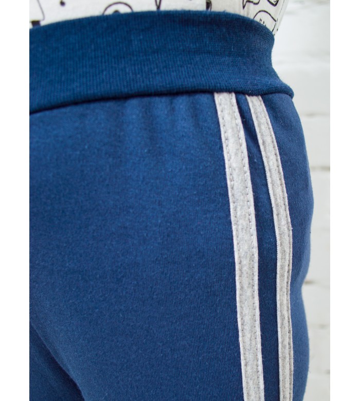 Брюки штаны спортивные Б-1910 детские-темно-синий