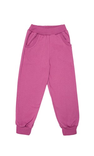 Брюки спортивные штаны детские с начесом Б-1912 для девочки-лиловый