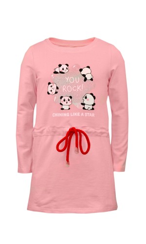 ПЛ-733/Платье детское розовая панда