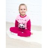 ПЖ-1802/Пижама детская-розовый-панда с сердцем