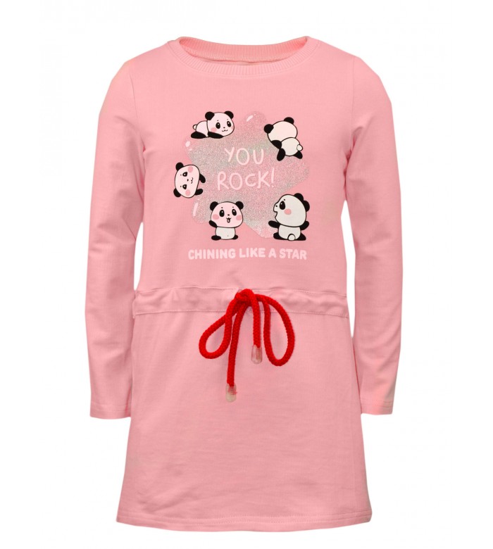 ПЛ-733/Платье подростковое розовая панда