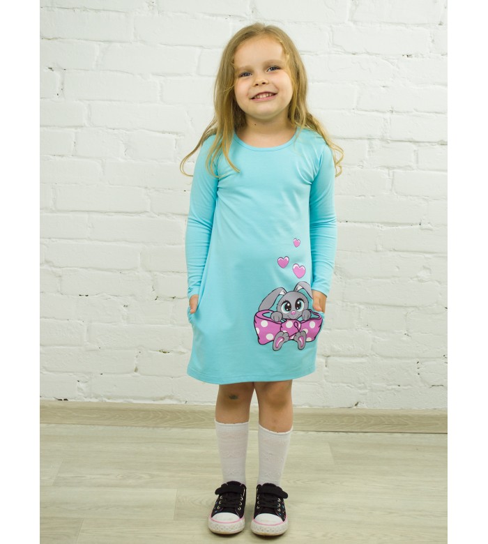 ПЛ-743 Платье детское голубой