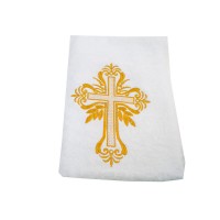 полотенце крестильное с вышивкой 90*90 см ангел