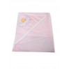 полотенце крестильное розовое махра 70*70 см